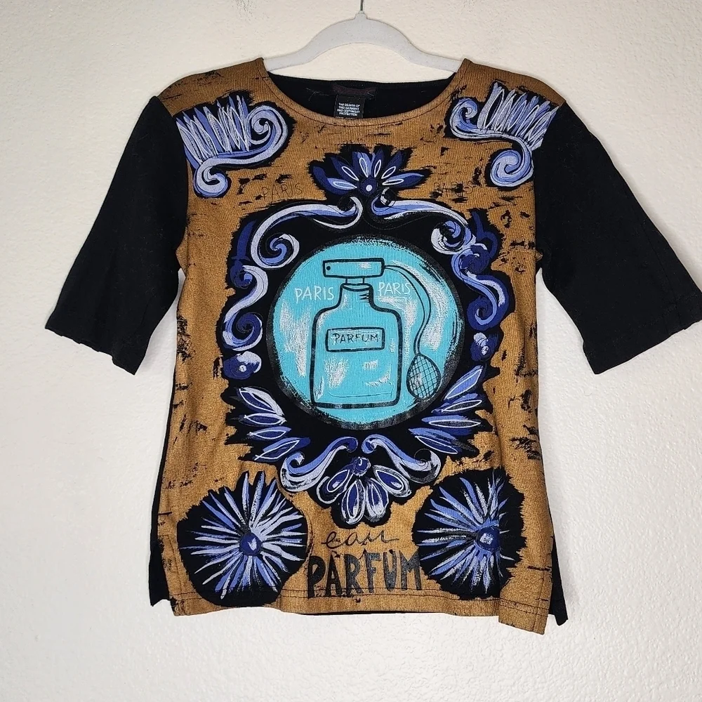 Custo Barcelona Perfume Graphic Tee 4 - Picture 2 of 5